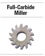 25N318 НАБОР FULL-CARBIDE MILLER 10  FINE